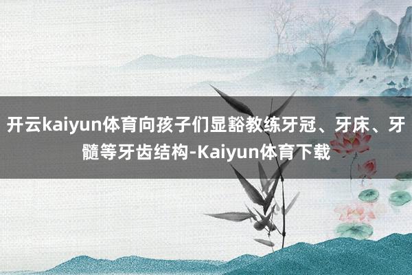 开云kaiyun体育向孩子们显豁教练牙冠、牙床、牙髓等牙齿结构-Kaiyun体育下载